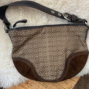 Coach brown shoulder bag